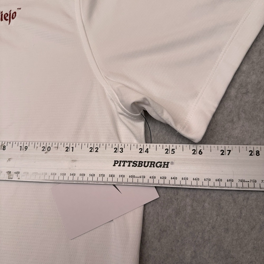 NEW Nike Dri-Fit Performance‎ Polo Shirt Men's XL White Campo Viejo Wines BV6042 - Picture 6 of 8